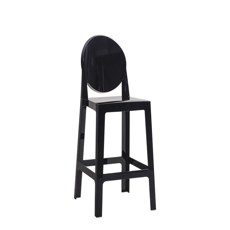 Modern Style Plastic Counter Stool Footrest Furniture in Matte Finish for Indoor