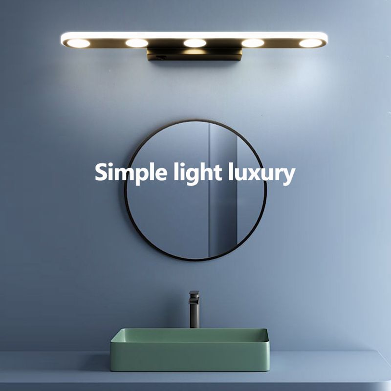 Stile semplice moderno tutta la luce di vanità per vanità in rame lampade per vanità a LED per bagno con doccia