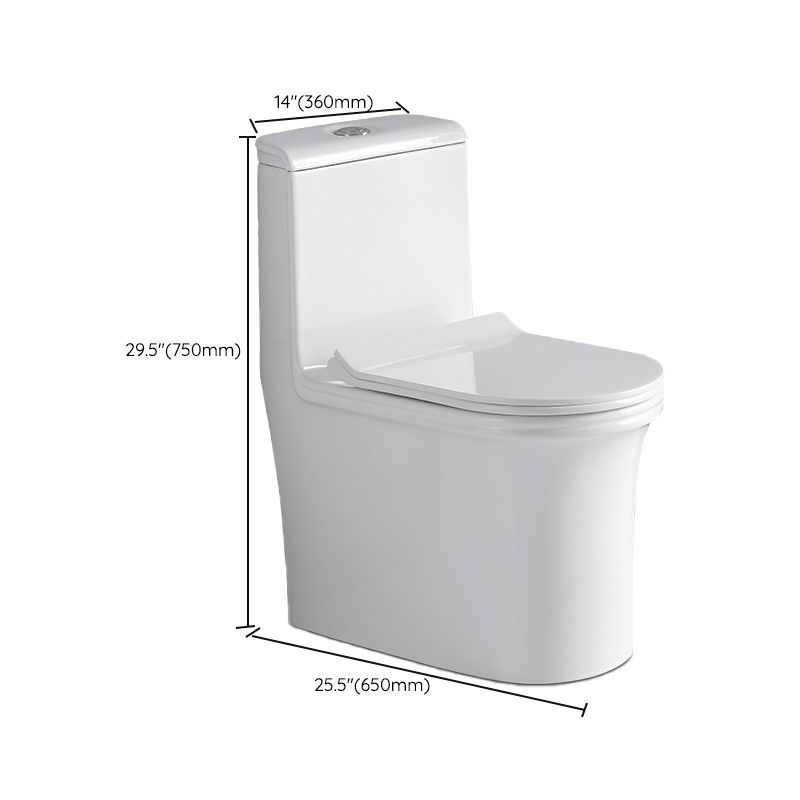 Traditional Ceramic Flush Toilet Seat Included Urine Toilet for Bathroom