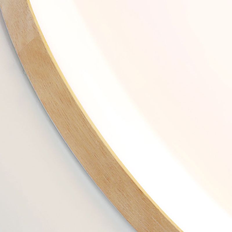 Minimalistische LED-inbouwcirkellamp Houten inbouwplafondlamp voor slaapkamer
