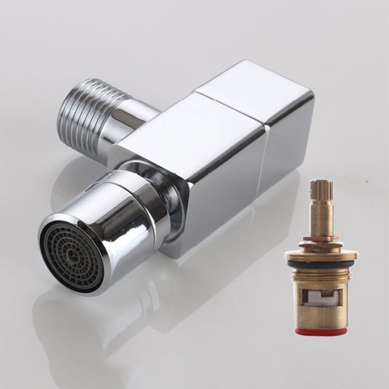 Contemporary Wall Mounted Bathroom Faucet Knob Handle Brass Faucet