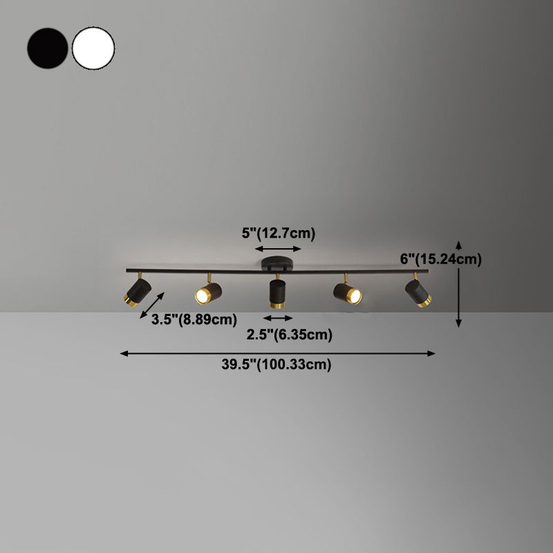 Moderne Stilzylindrische Form Deckenleuchte Multi -Licht Deckenlampe für das Restaurant