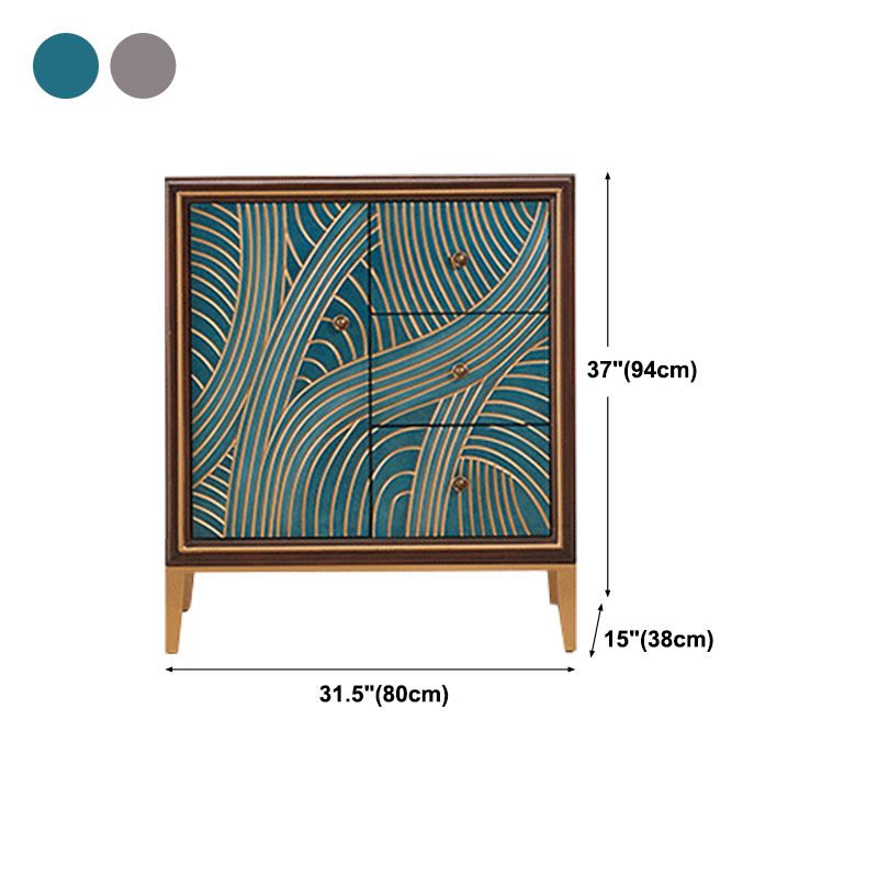 Living Room Dining Buffet with Drawers and Storage Engineered Wood Modern Buffet