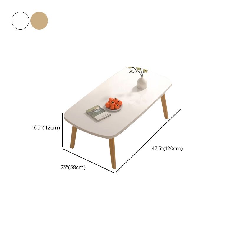 16"H Contemporary Coffee Table Folding Wooden Coffee Cocktail Table