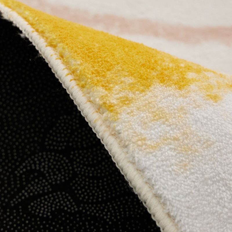 Nordic Area Rug Sparkle Silver Simple Rug Polyester Non-Slip Area Rug for Living Room