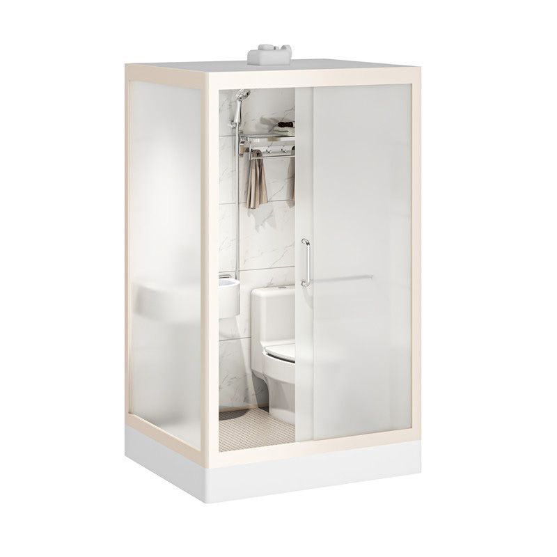 Rectangular Sliding Shower Enclosure Framed Shower Enclosure in White