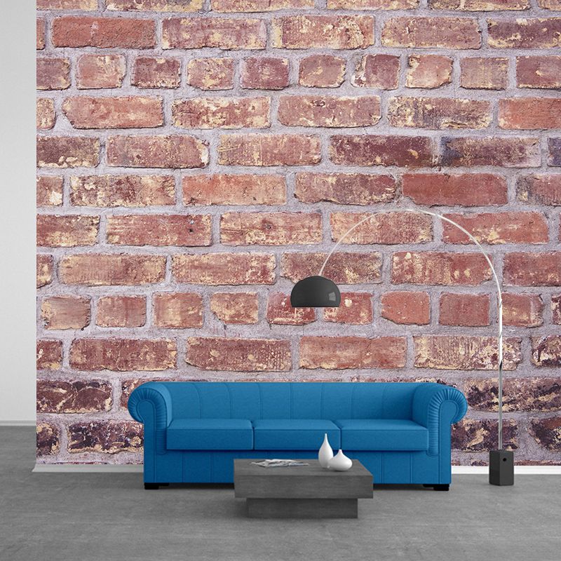 Living Room Mural Wall Decor Industrial Style Brick Wall Eco-friendly Mural Wallpaper