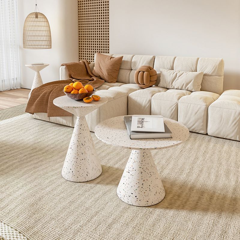 Pedestal Coffee Table Contemporary Metal Coffee Cocktail Table
