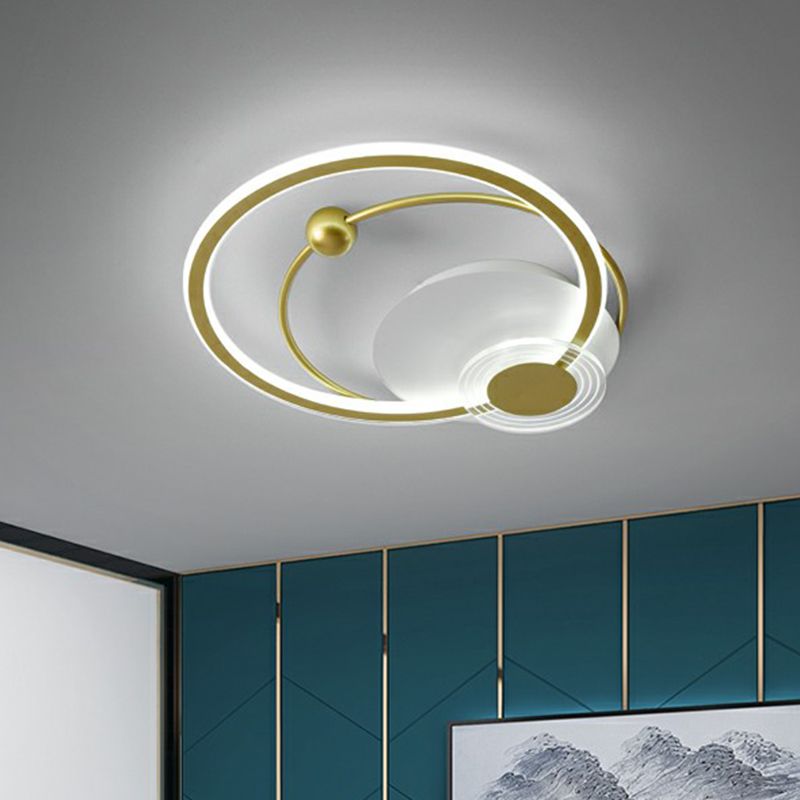 Loop Shaped Acryl Flush Mount Verlichting Eenvoud LED Plafond Licht voor slaapkamer