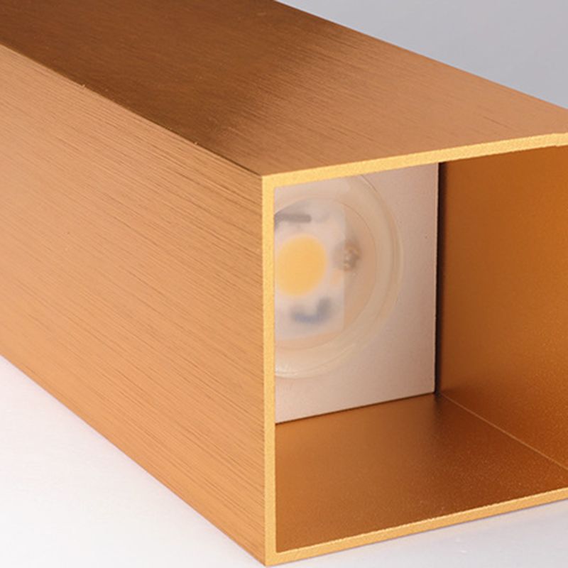 Metal Rectangle Wall Mount Lamp Simple Wall Mounted Light Fixture