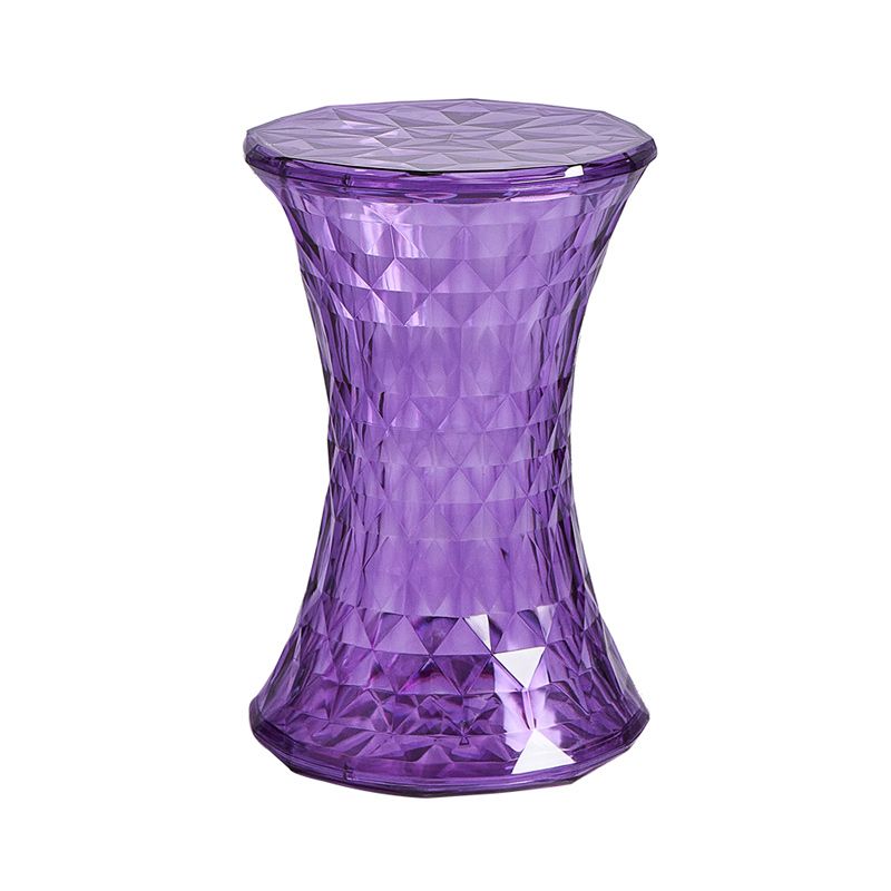 Contemporary 19" Tall Side End Table Plastic Round Side End Table