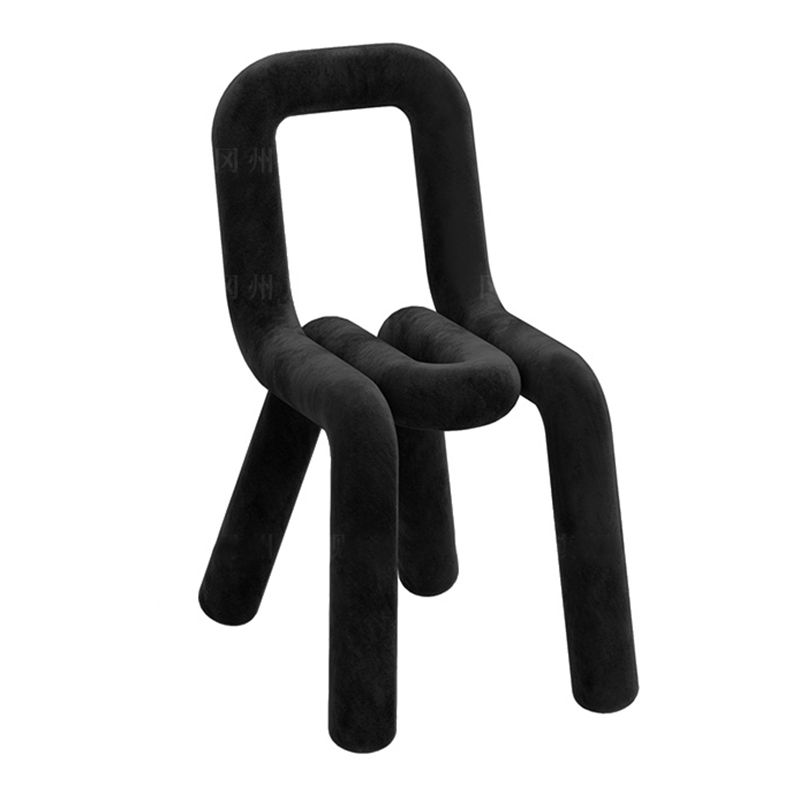 Contemporary Dining Chair Velvet Open Back Side Chair for Home