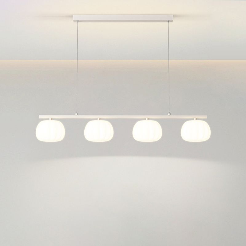 Modernism 4-Light Kitchen Island Lighting Shaded Island Pendant Lighting for Kitchen