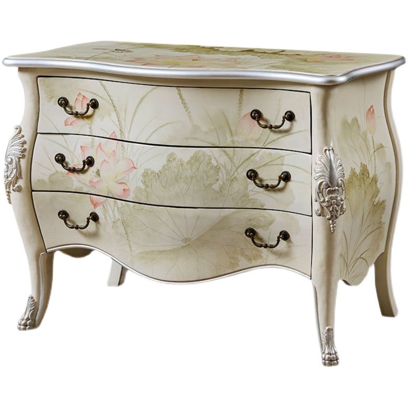 Traditional Storage Chest Solid Wood Dresser with 2/3 Drawers