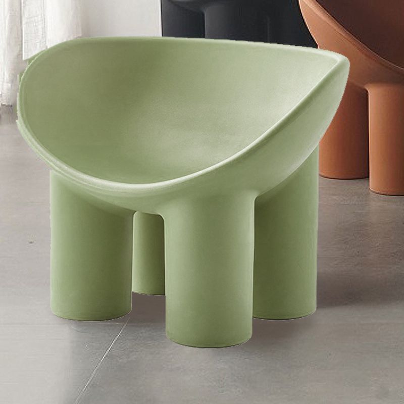 22.44" W √ó 32.68" L √ó 24.80" H Slipper Chair Armless Accent Chair with Basic Four Leg