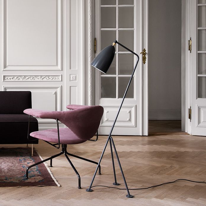 Macaron Tripod Floor Lamp Metal 1-Light Living Room Floor Light with Swivel Shade