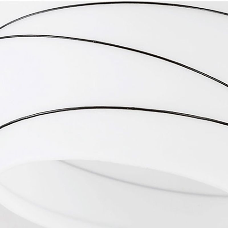 Black Metal Flush Ceiling Light Traditional Multi-Head Flush Mount Lamp with Glass Shade