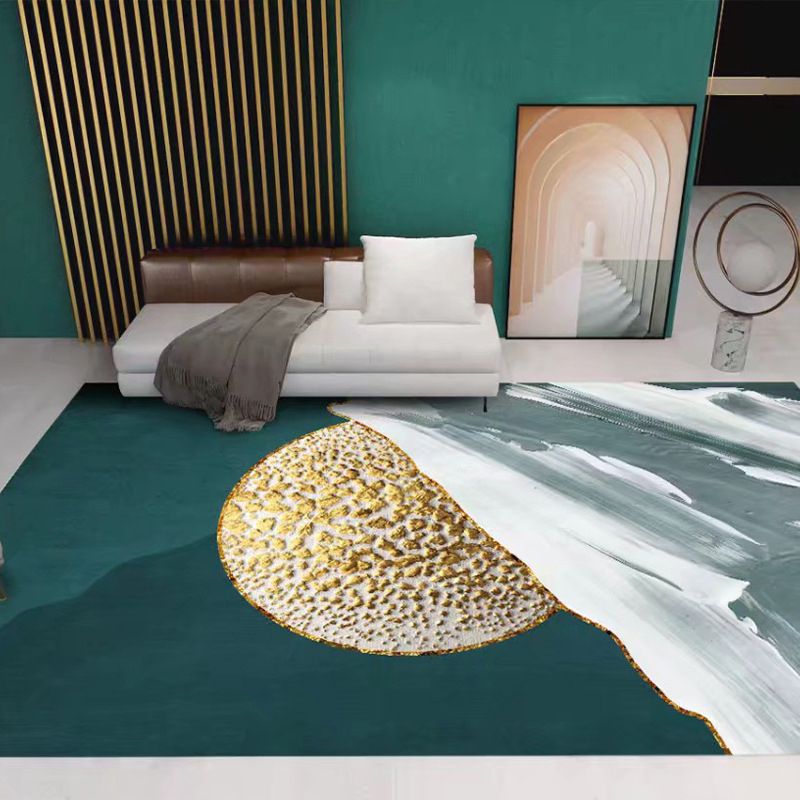 Minimalistisch vloerkleed Vrijvorderingsbasis Patroon Tapijten Polyester Stain Resistant Area Teken voor woonkamer