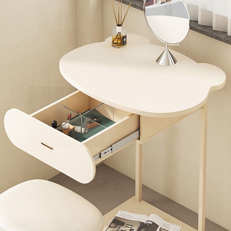Wooden Vanity and Stool Contemporary Minimalist Dressing Table