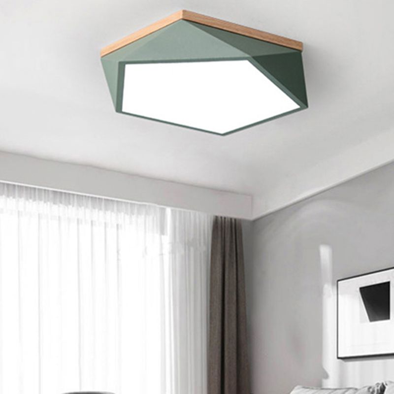 Vijfhoek slaapkamer plafond inbouwlamp Metaal minimalistisch inbouw led-licht