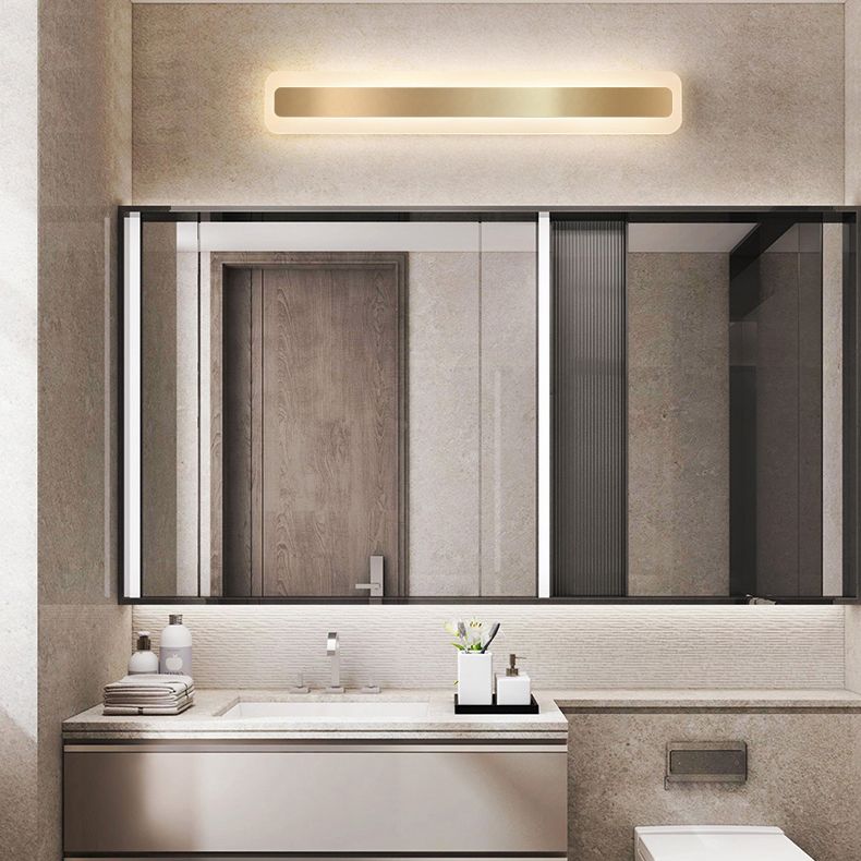 Square Metal Wall Mounted Vanity Lights Modern Vanity Lighting Fixtures for Bathroom