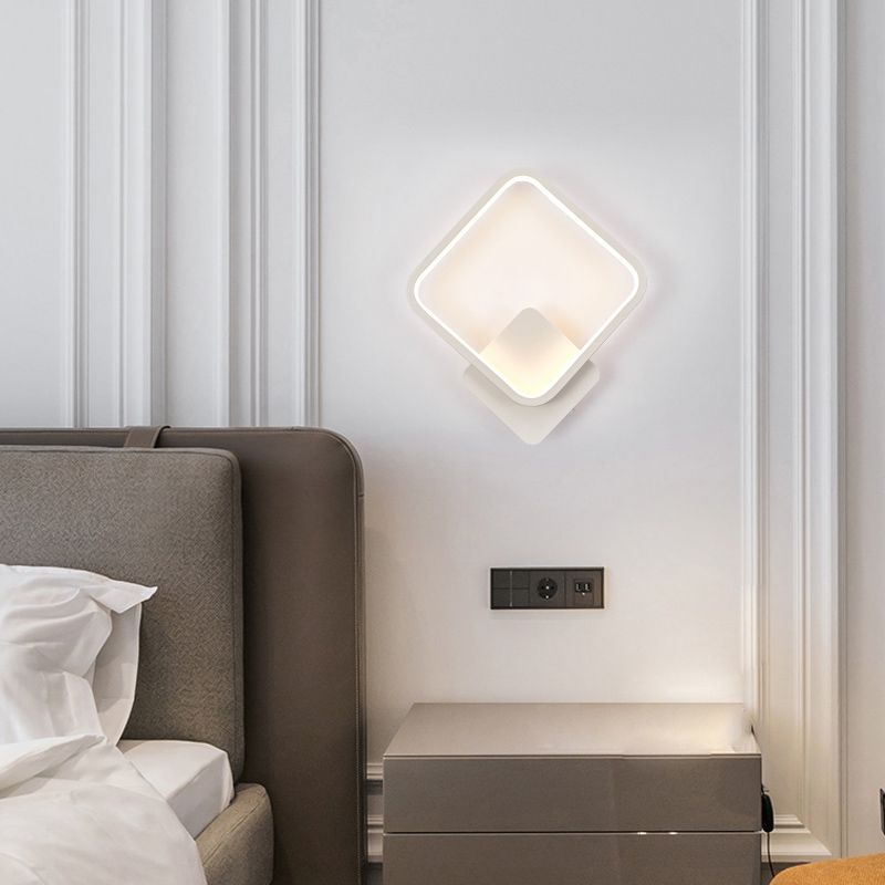 Metal Geometric Shape Wall Light Nordic Style LED Wall Sconce for Bedroom