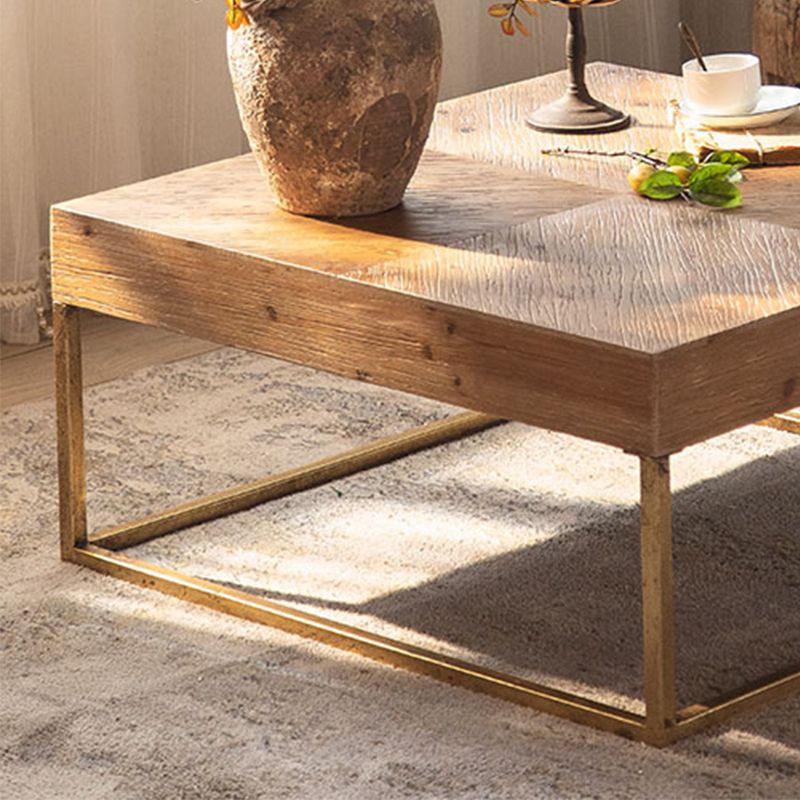 Modern Coffee Table Solid Wood Coffee Cocktail Table for Living Room