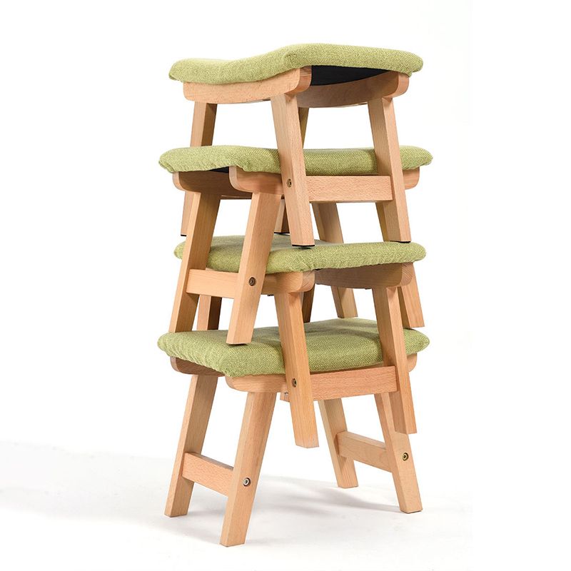 Rectangle Ottoman Contemporary Footstools Linen Upholstered Tear Resistant Ottoman