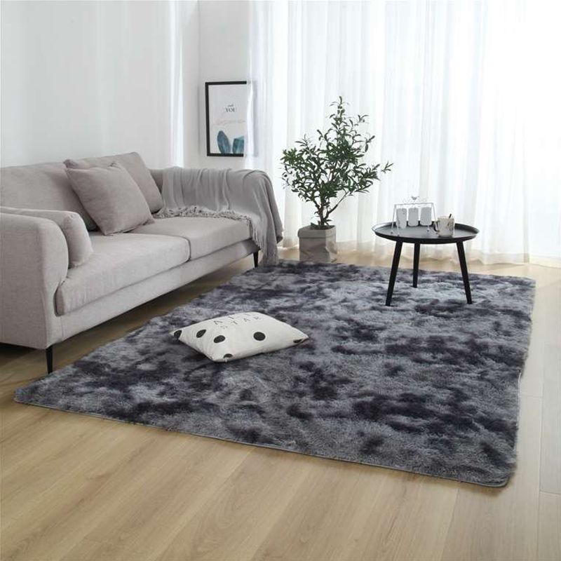 Natürlicher Krawattenfärbem Gemusterter Teppich Multi-Color Fluffy Teppy Anti-Slip Easy Care Teppich für Wohnkultur