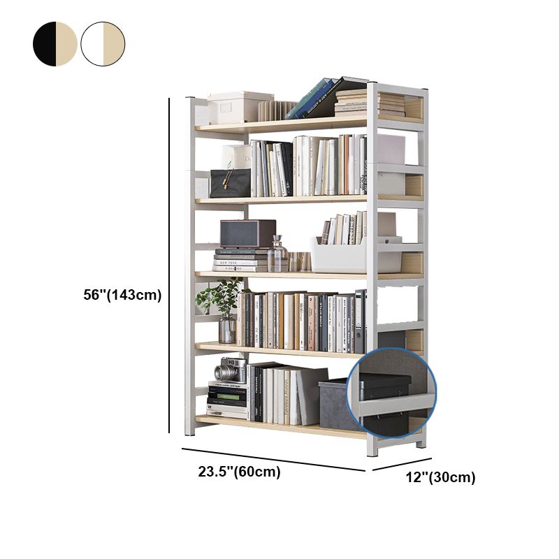 Industrielle vertikale Etagere -Bücherregal -Stahlrahmen -Holzregal -Buchhandel
