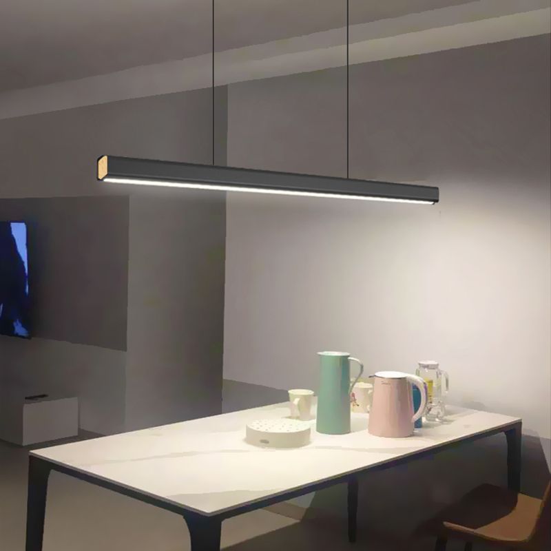 Iluminación de isla moderna luces colgantes acrílicas creativas para el comedor