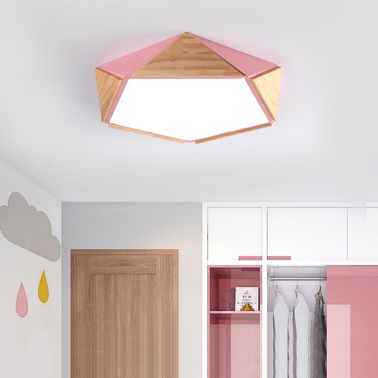 Luminaires encastrés géométriques Luminaire encastré en bois moderne