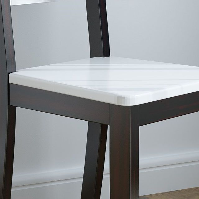 Chaise de salle à manger en bois moderne, sans accoudoirs, à dossier ouvert, pour usage domestique