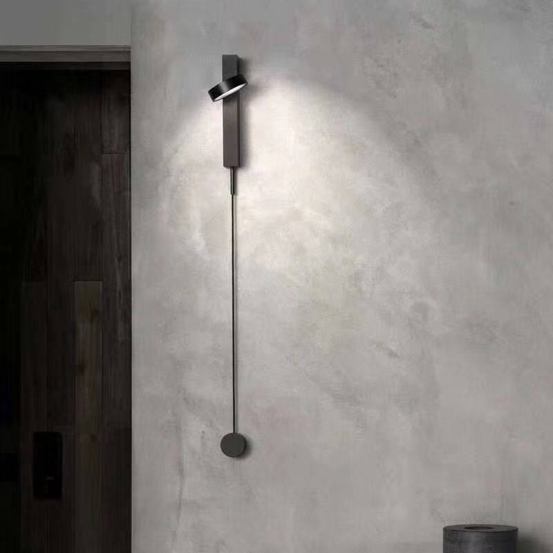 Lampada con applique a parete con montaggio a filo metallico moderno lampada scontata in nero/oro/bianco