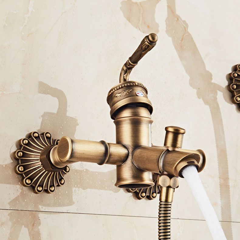 Wall Mounted Metal Freestanding Tub Filler Copper Freestanding Faucet