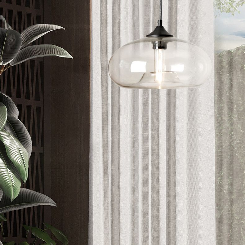 Zeitgenössischer Stil schattierter Anhänger Leuchte Leuchte Glas Esszimmer Anhänger Licht Kit