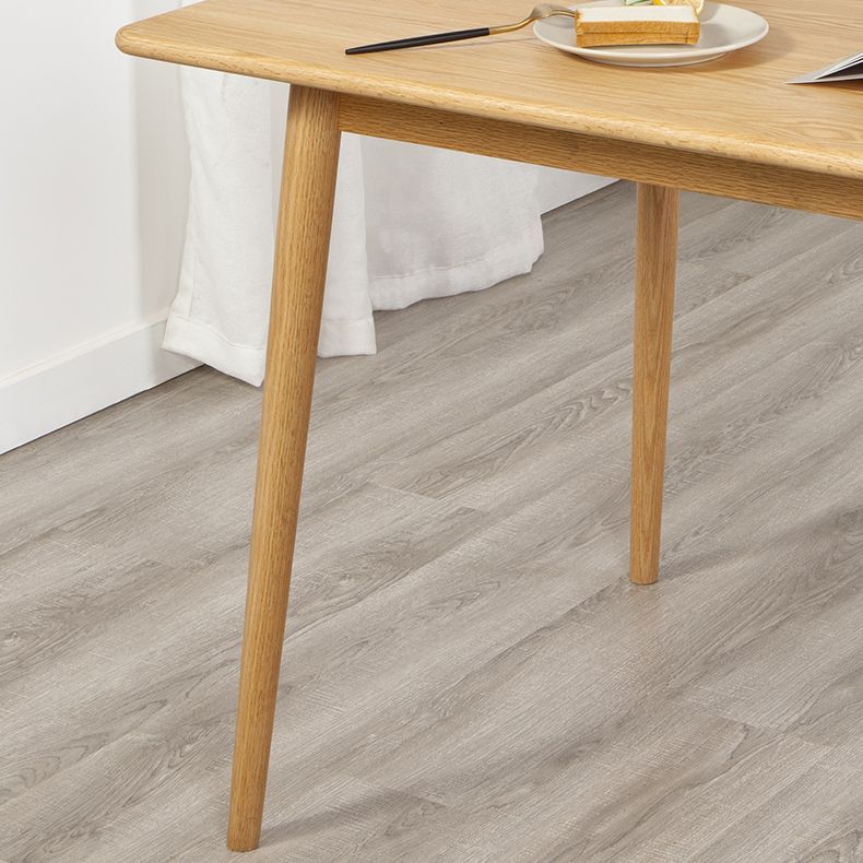 Rectangle Dining Table Solid Wood Dining Room Table in Natural