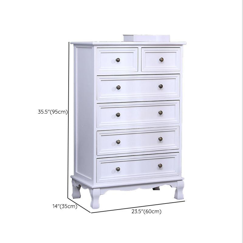 Traditional Storage Chest Dresser Wooden Dresser with Drawers