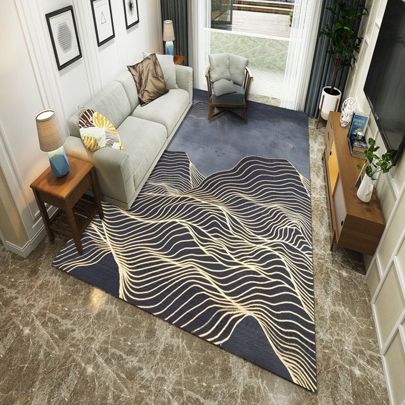 Minimalistische kamer Tapijt Multi -gekleurde oosterse afdrukruimte Tapijt Polyster Easy verzorgt Machine Wasbaar binnen Tapijt