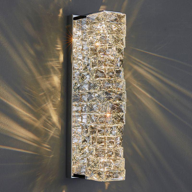 Lumière murale de style postmoderne Géométrique Géométrique de 5 "de large étendue avec cristal pour le salon