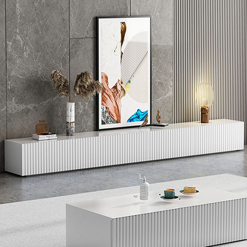 Contemporary TV Stand Console Wood TV Media Stand with Drawers