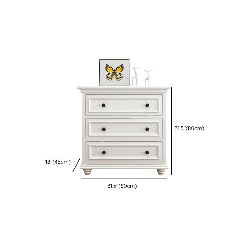 Contemporary Horizontal Double Dresser Birch Wood Storage Dresser for Room