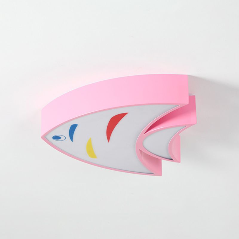 Fish contemporain rinter le métal léger à chasse du plafond montage pour la chambre des enfants