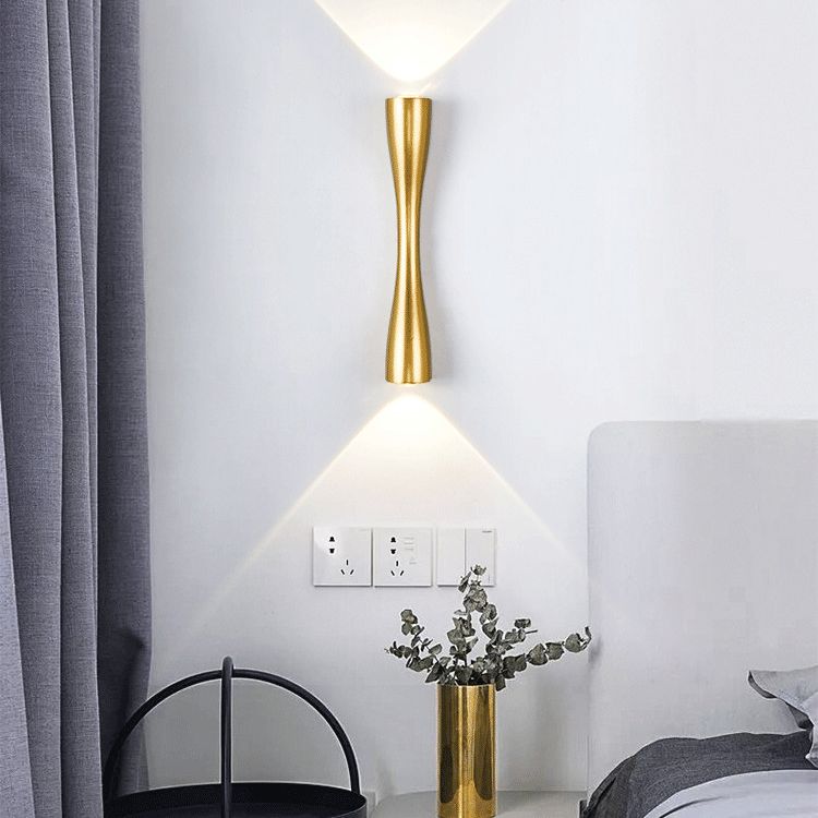 Mid-Century Tubes Wall Mount Light Fixture Metal 2 Lights Sconce