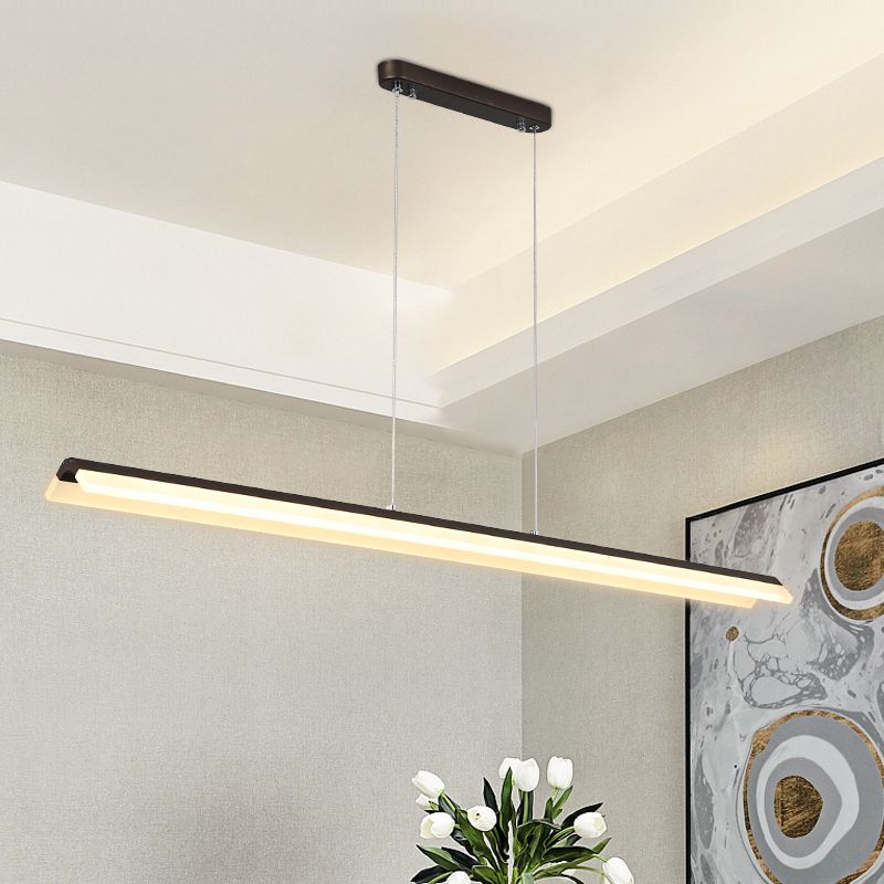 Lineair eiland hanglamp modern metalen metalen licht hanglampje
