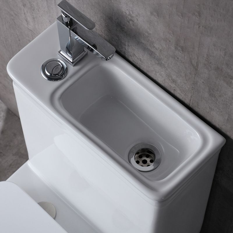 Floor Mounted Toilet One-Piece Toilet Porcelain Siphon Jet Flush Toilet