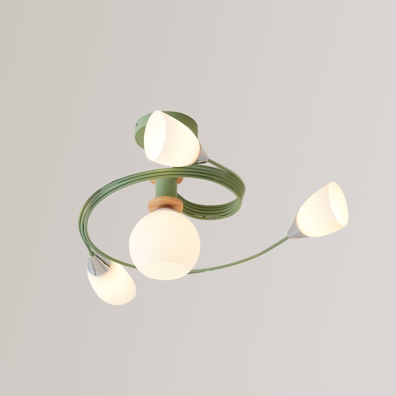 Luminaires encastrés en verre à cône contemporain pour salon