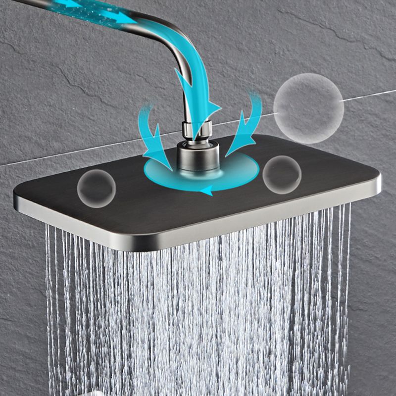 Modern Style Shower System Spot Resist Wall Mounted Rain Shower System