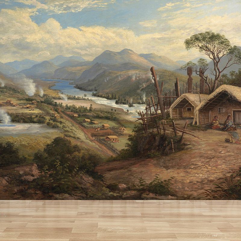 Natural Landscape Wall Mural Classic Decorative Living Room Wall Art for Decoration