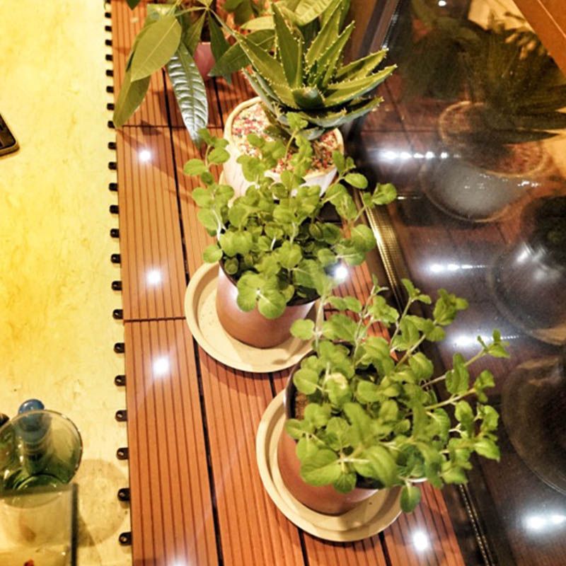 Modern Outdoor Patio Water Resistant Interlocking Composite Floor Tiles